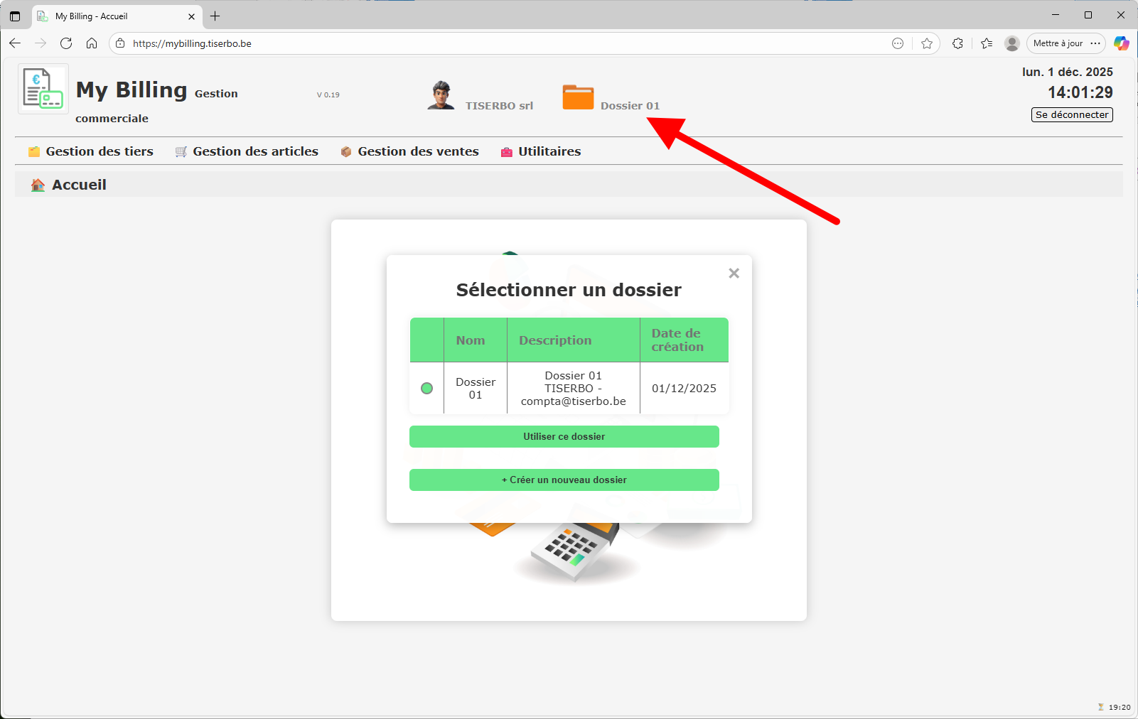 Sélectionner un dossier