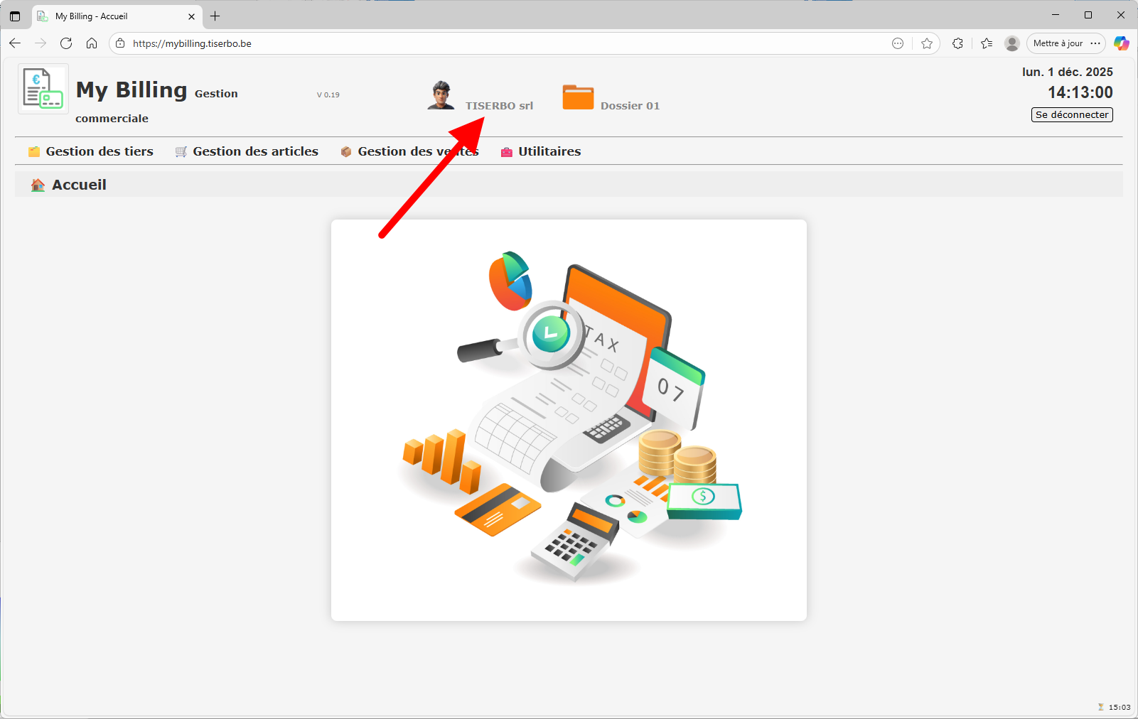 Accès au compte utilisateur